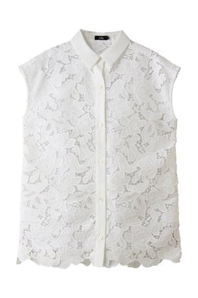 【エムフィル/M Fil】 フラワーレース フレンチスリーブシャツ人気、トレンドファッション・服の通販 founy(ファニー) ファッション Fashion レディースファッション Fashion for Women トップス・カットソー Cut & Sew Tops キャミソール&ノースリーブ Camisoles & Sleeveless Tops シャツ・ブラウス・オフィスカジュアル Elegant Blouses & Button-Ups エレガント 上品 Elegant ケミカル Chemical, Chemical Wash スリーブ Sleeve, Long Sleeve / Short Sleeve ノースリーブ Sleeveless, No-Sleeve バランス Balance, Style Balance フラワー Flower, Floral フレンチ French, French Style モチーフ Motif, Design Theme レース Lace, Lace Fabric 新作・新入荷 New Arrivals / New In |ID:prp329100004889778