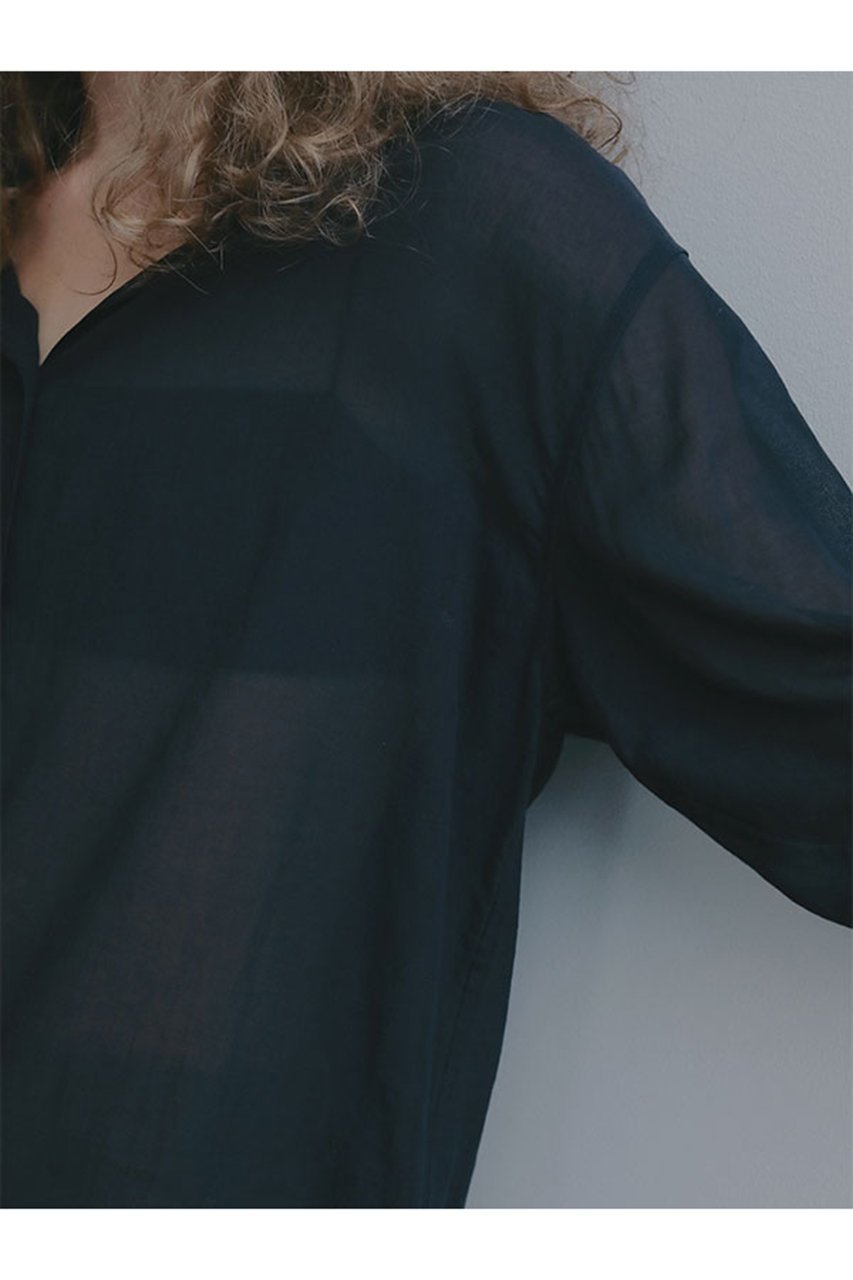 【エトレトウキョウ/ETRE TOKYO】のシアーコットンシャツ 人気、トレンドファッション・服の通販 founy(ファニー) 　ファッション　Fashion　レディースファッション　Fashion for Women　トップス・カットソー　Cut & Sew Tops　シャツ・ブラウス・オフィスカジュアル　Elegant Blouses & Button-Ups　春　Spring　キャミソール　Camisole, Spaghetti Strap Top　シアー　Sheer, See-Through　シンプル　Simple, Minimal　スラックス　Slacks, Dress Pants　スリーブ　Sleeve, Long Sleeve / Short Sleeve　タンク　Tank Top, Sleeveless Top　バランス　Balance, Style Balance　ロング　Long, Long-Length　ワイド　Wide, Wide Fit　再入荷　Restock / Back in Stock　おすすめ　Recommended / Our Picks　エレガント 上品　Elegant　other-4|ID: prp329100004889784 ipo3291000000036537616