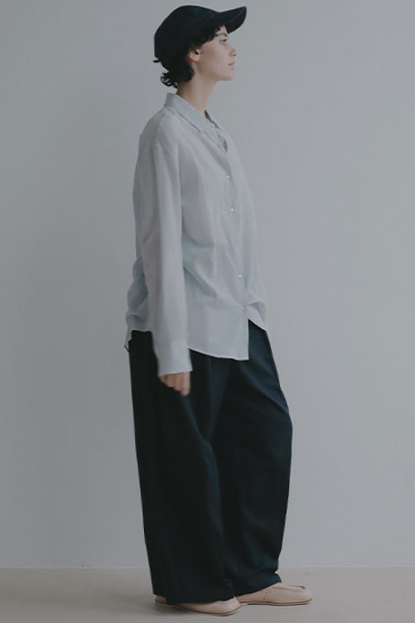 【エトレトウキョウ/ETRE TOKYO】のシアーコットンシャツ 大人の最旬トレンドファッション＆コーディネート founy(ファウニー) 　ファッション　Fashion　レディースファッション　Fashion for Women　トップス・カットソー　Cut & Sew Tops　シャツ・ブラウス・オフィスカジュアル　Elegant Blouses & Button-Ups　春　Spring　キャミソール　Camisole, Spaghetti Strap Top　シアー　Sheer, See-Through　シンプル　Simple, Minimal　スラックス　Slacks, Dress Pants　スリーブ　Sleeve, Long Sleeve / Short Sleeve　タンク　Tank Top, Sleeveless Top　バランス　Balance, Style Balance　ロング　Long, Long-Length　ワイド　Wide, Wide Fit　おすすめ　Recommended / Our Picks　エレガント 上品　Elegant　other-4|ID: prp329100004889784 ipo3291000000036617213