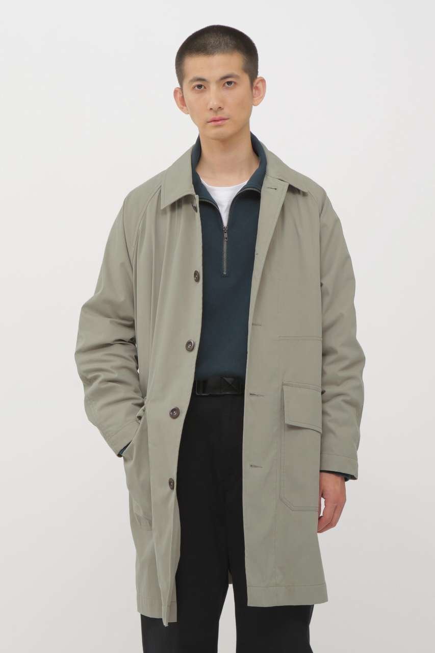 【その他のブランド/Other】のWORN COTTON NYLON COAT インテリア・キッズ・メンズ・レディースファッション・服の通販 founy(ファニー) 　ファッション　Fashion　レディースファッション　Fashion for Women　アウター　Coat / Outerwear Collection　コート・ロングコート・ピーコート　Long Coats, Peacoats & More　フラップ　Flap, Flap Pocket　ポケット　Pocket, Pocket Detail　ロング　Long, Long-Length　ワーク　Workwear, Utility Style　新作・新入荷　New Arrivals / New In　ベージュ|ID: prp329100004889809 ipo3291000000036537854