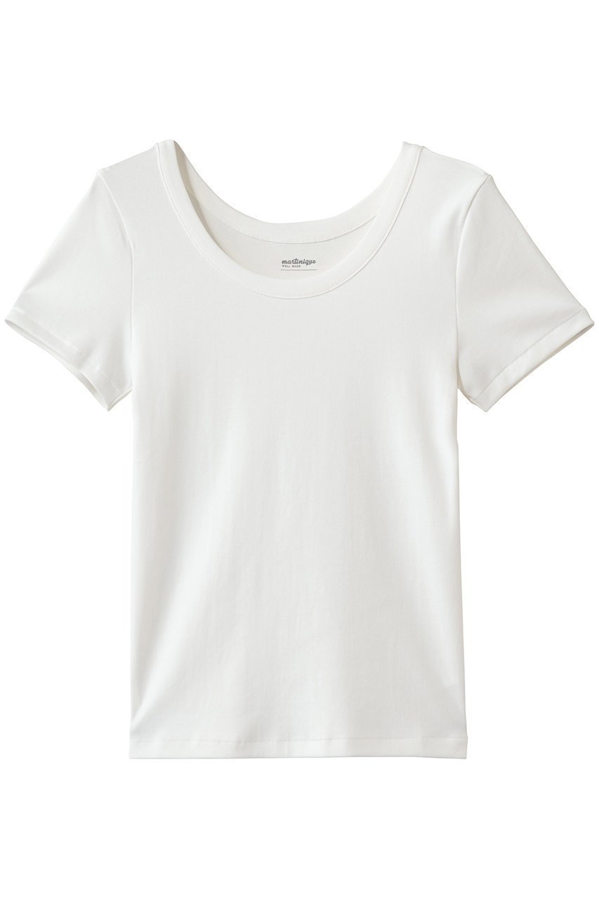 【マルティニーク/martinique】のフライス半袖Tシャツ 人気、トレンドファッション・服の通販 founy(ファニー) 　ファッション　Fashion　レディースファッション　Fashion for Women　トップス・カットソー　Cut & Sew Tops　シャツ・ブラウス・オフィスカジュアル　Elegant Blouses & Button-Ups　ロングTシャツ・Tシャツ　Longline T-Shirts & Tees　カットソー・ベーシックTシャツ　Cut-and-Sewn Tops / Stretch Tees & Basics　なめらか　Smooth, Silky Texture　インナー　Innerwear　キャミワンピース　Cami Dress, Slip Dress　ショート　Short, Short Length　ジャケット　Jacket, Outerwear　スリーブ　Sleeve, Long Sleeve / Short Sleeve　バランス　Balance, Style Balance　半袖　Short Sleeve, Half Sleeve　定番　Standard, Basic Item　 other-1|ID: prp329100004889865 ipo3291000000036538521