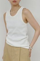 【ガリャルダガランテ/GALLARDAGALANTE】のリブタンクトップ 人気、トレンドファッション・服の通販 founy(ファニー) ファッション Fashion レディースファッション Fashion for Women トップス・カットソー Cut & Sew Tops キャミソール&ノースリーブ Camisoles & Sleeveless Tops シャツ・ブラウス・オフィスカジュアル Elegant Blouses & Button-Ups ロングTシャツ・Tシャツ Longline T-Shirts & Tees カットソー・ベーシックTシャツ Cut-and-Sewn Tops / Stretch Tees & Basics インナー Innerwear エレガント 上品 Elegant キャミソール Camisole, Spaghetti Strap Top タンク Tank Top, Sleeveless Top 新作・新入荷 New Arrivals / New In thumbnail ホワイト|ID: prp329100004889872 ipo3291000000036538632