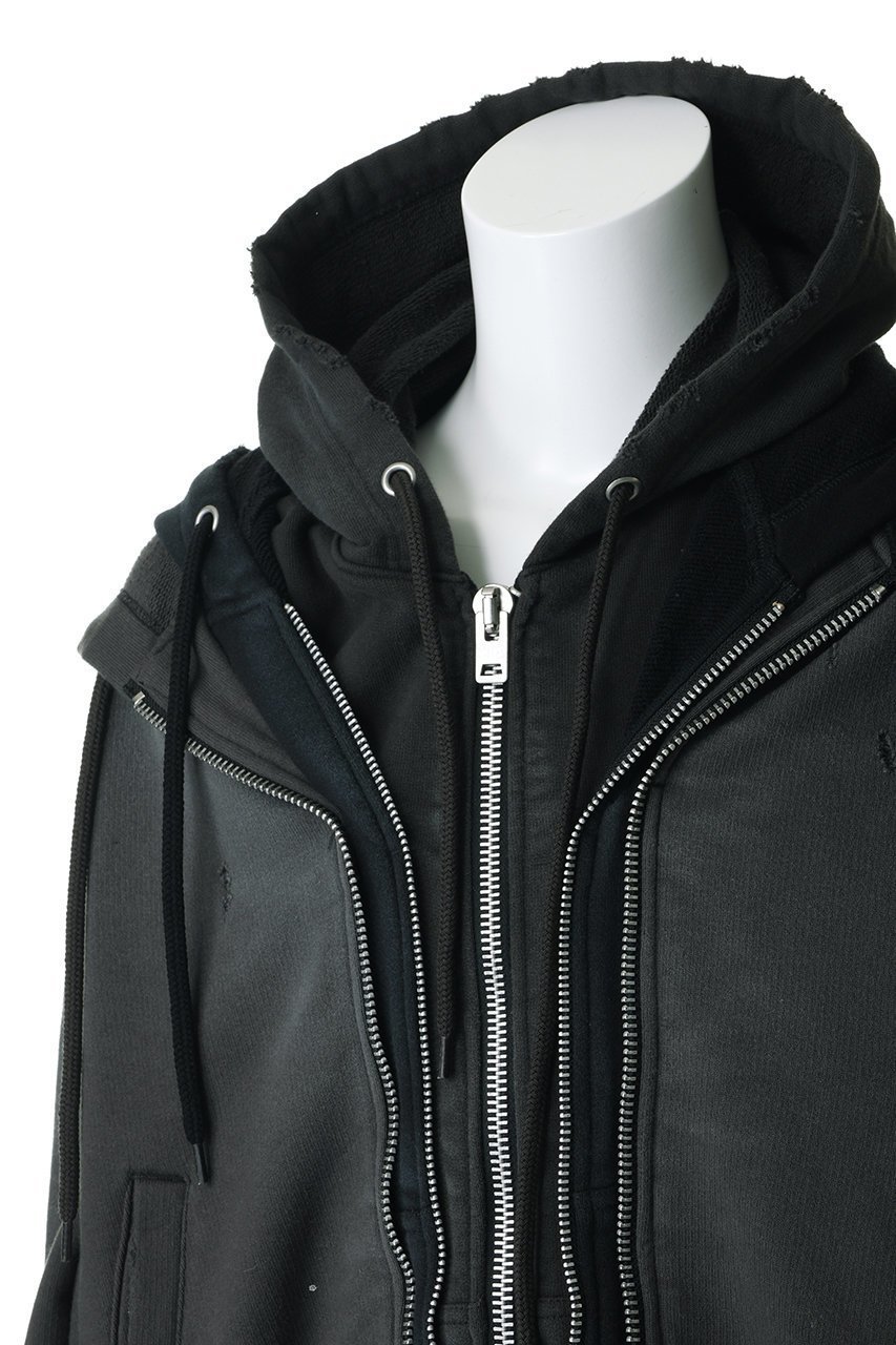 【メゾン ミハラヤスヒロ/Maison MIHARA YASUHIRO / MEN】の【MEN】【Maison MIHARA YASUHIRO】TRIPLE LAYERED パーカ 人気、トレンドファッション・服の通販 founy(ファニー) 　ファッション　Fashion　メンズファッション　Fashion for Men　トップス・カットソー　Cut & Sew Tops　パーカー・フーディー / カジュアルコーデ　Hoodies & Parkas　メンズシャツ　Shirts　ボトム　Bottoms, Lower Wear　ワイド　Wide, Wide Fit　新作・新入荷　New Arrivals / New In　other-5|ID: prp329100004889876 ipo3291000000036538717