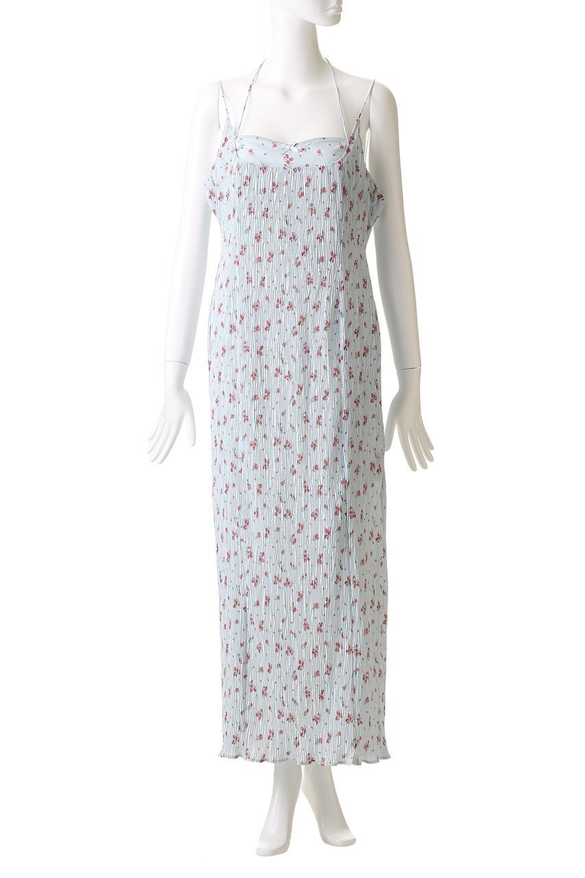 【メゾンスペシャル/MAISON SPECIAL】のSmall Flower Pleated Dress/スモールフラワープリーツワンピース 人気、トレンドファッション・服の通販 founy(ファニー) 　ファッション　Fashion　レディースファッション　Fashion for Women　ワンピース　Dresses　フォーマル・パーティードレス・結婚式用ドレス　Elegant & Casual Dresses　チュニック　Tunic Tops & Dresses　キャミワンピース　Cami Dress, Slip Dress　クリスタル　Crystal, Swarovski　ストレッチ　Stretch, Stretchy Fabric　スニーカー　Sneakers, Trainers　セットアップ　Set-Up, Coordinated Outfit　タンク　Tank Top, Sleeveless Top　チュニック　Tunic, Long Top　プリント　Print, Printed Pattern　プリーツ　Pleats, Pleated　リボン　Ribbon, Bow　ロング　Long, Long-Length　おすすめ　Recommended / Our Picks　夏　Summer　エレガント 上品　Elegant　other-2|ID: prp329100004889909 ipo3291000000036539187
