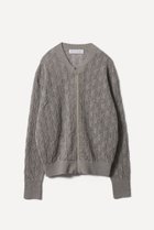 【プリスティン/PRISTINE】の爽ヤクレーシーニットブルゾン グレー|ID: prp329100004889913 ipo3291000000036866655