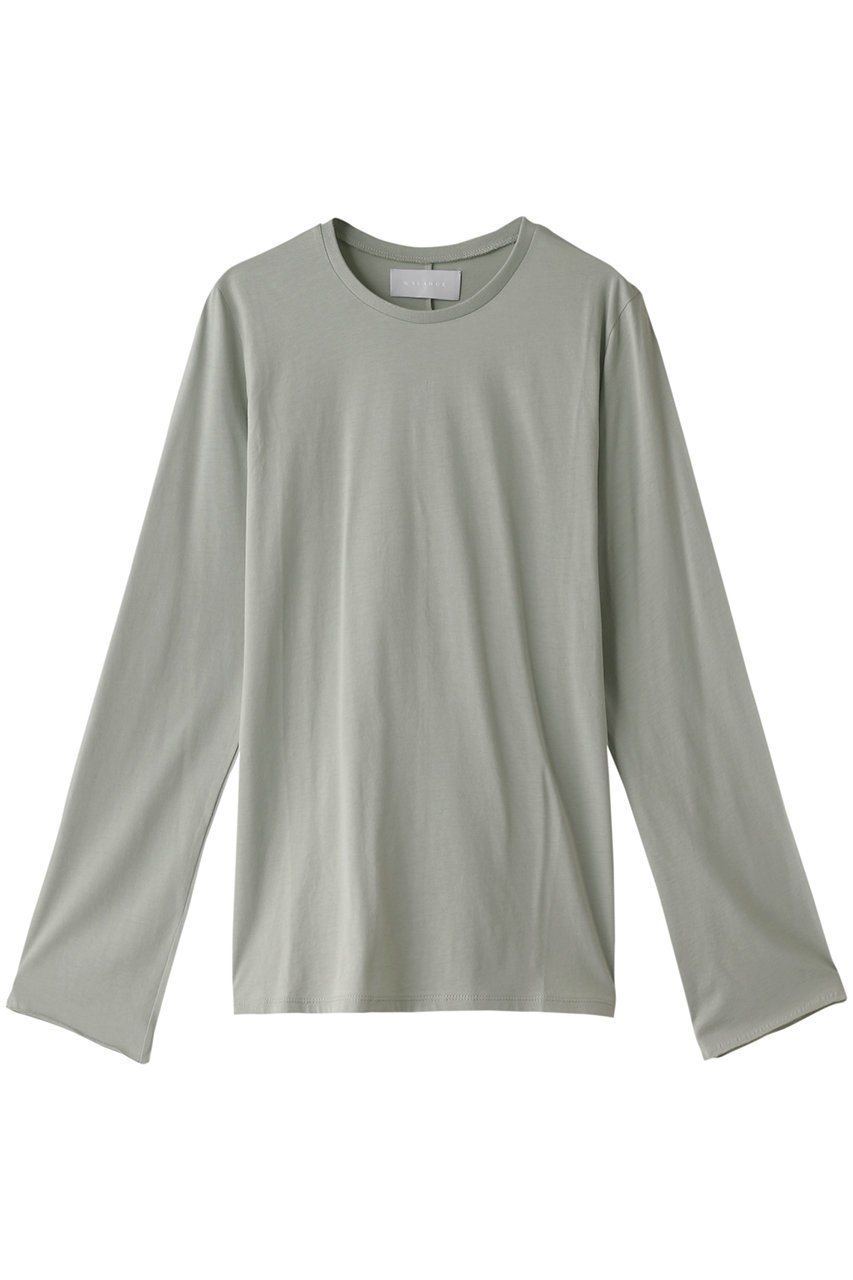 【マリリンムーン/MARILYN MOON】の【WALANCE】オーガニックコットンジャージートップ 人気、トレンドファッション・服の通販 founy(ファニー) 　ファッション　Fashion　レディースファッション　Fashion for Women　トップス・カットソー　Cut & Sew Tops　シャツ・ブラウス・オフィスカジュアル　Elegant Blouses & Button-Ups　ロングTシャツ・Tシャツ　Longline T-Shirts & Tees　カットソー・ベーシックTシャツ　Cut-and-Sewn Tops / Stretch Tees & Basics　オーガニック　Organic Cotton　シンプル　Simple, Minimal　スリーブ　Sleeve, Long Sleeve / Short Sleeve　ロング　Long, Long-Length　長袖　Long Sleeve, Full Sleeve　 other-1|ID: prp329100004889935 ipo3291000000036539776