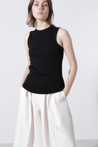 【ヒューエルミュージアム/hueLe Museum】の【hLM】リブタンク 人気、トレンドファッション・服の通販 founy(ファニー) ファッション Fashion レディースファッション Fashion for Women トップス・カットソー Cut & Sew Tops キャミソール&ノースリーブ Camisoles & Sleeveless Tops シャツ・ブラウス・オフィスカジュアル Elegant Blouses & Button-Ups ロングTシャツ・Tシャツ Longline T-Shirts & Tees カットソー・ベーシックTシャツ Cut-and-Sewn Tops / Stretch Tees & Basics インナー Innerwear キャミソール Camisole, Spaghetti Strap Top コンパクト Compact, Small Size ジャケット Jacket, Outerwear タンク Tank Top, Sleeveless Top thumbnail ブラック|ID: prp329100004889941 ipo3291000000036539886