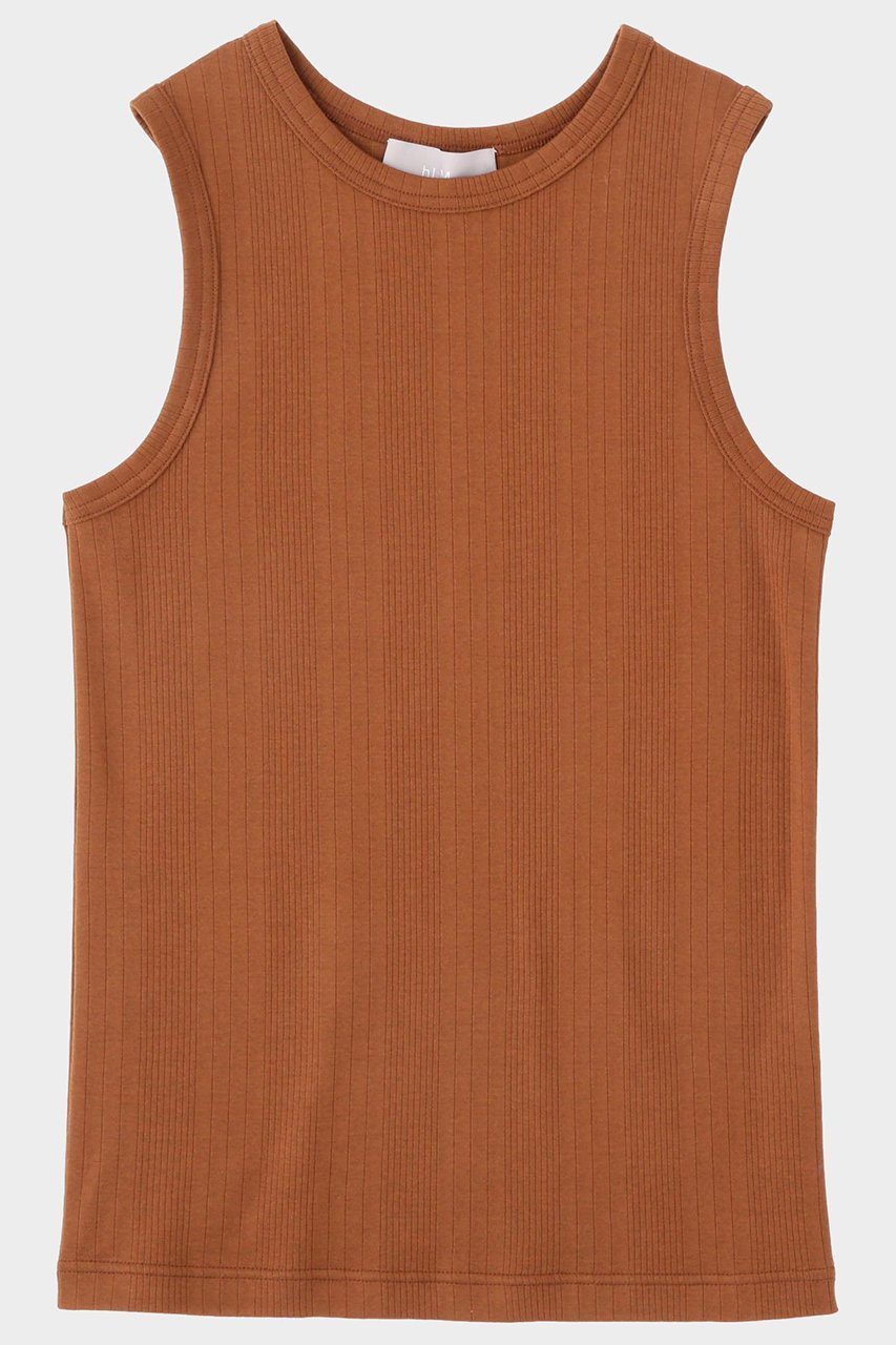 【ヒューエルミュージアム/hueLe Museum】の【hLM】リブタンク 人気、トレンドファッション・服の通販 founy(ファニー) 　ファッション　Fashion　レディースファッション　Fashion for Women　トップス・カットソー　Cut & Sew Tops　キャミソール&ノースリーブ　Camisoles & Sleeveless Tops　シャツ・ブラウス・オフィスカジュアル　Elegant Blouses & Button-Ups　ロングTシャツ・Tシャツ　Longline T-Shirts & Tees　カットソー・ベーシックTシャツ　Cut-and-Sewn Tops / Stretch Tees & Basics　インナー　Innerwear　キャミソール　Camisole, Spaghetti Strap Top　コンパクト　Compact, Small Size　ジャケット　Jacket, Outerwear　タンク　Tank Top, Sleeveless Top　other-2|ID: prp329100004889941 ipo3291000000036539892