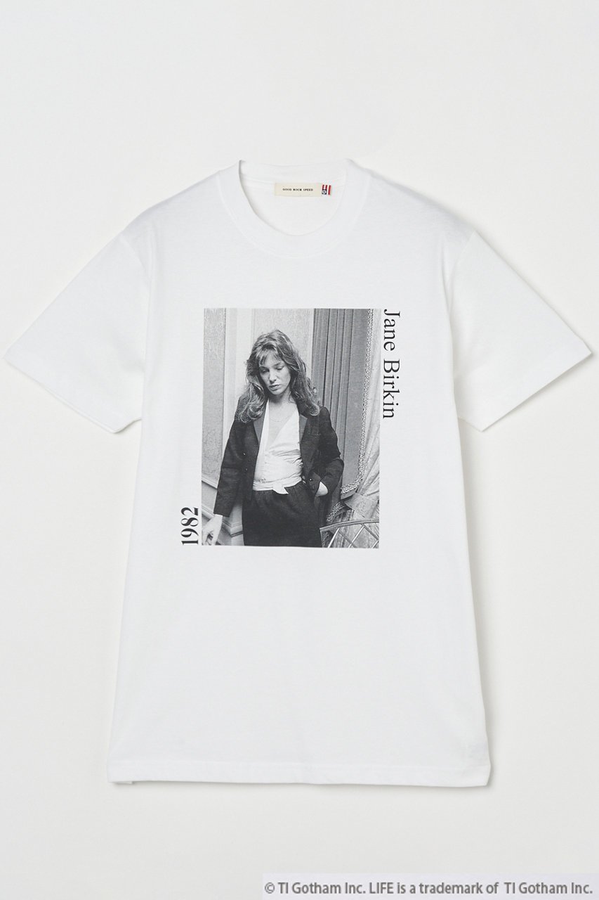 【エリオポール/heliopole】の【GOOD ROCK SPEED】GRS LIFE JB Tシャツ インテリア・キッズ・メンズ・レディースファッション・服の通販 founy(ファニー) 　ファッション　Fashion　レディースファッション　Fashion for Women　トップス・カットソー　Cut & Sew Tops　シャツ・ブラウス・オフィスカジュアル　Elegant Blouses & Button-Ups　ロングTシャツ・Tシャツ　Longline T-Shirts & Tees　カットソー・ベーシックTシャツ　Cut-and-Sewn Tops / Stretch Tees & Basics　グラフィック　Graphic, Graphic Design　コレクション　Collection, Seasonal Line　ショート　Short, Short Length　スリーブ　Sleeve, Long Sleeve / Short Sleeve　雑誌　Magazine, Fashion Magazine　ホワイト|ID: prp329100004890105 ipo3291000000036541777