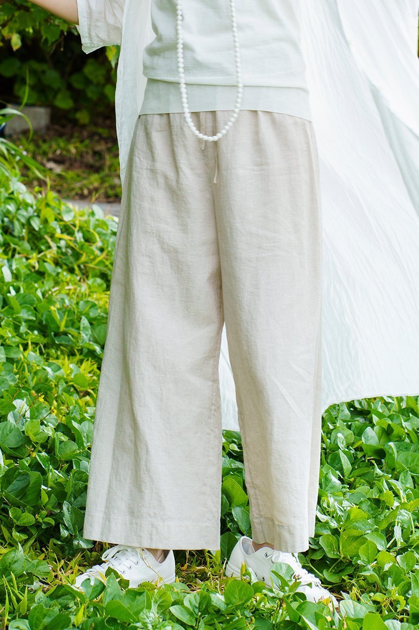 【プリスティン/PRISTINE】のCL平織ドローストリングパンツ 人気、トレンドファッション・服の通販 founy(ファニー) 　ファッション　Fashion　レディースファッション　Fashion for Women　パンツ　Pants & Trousers　おすすめ　Recommended / Our Picks　セットアップ　Set-Up, Coordinated Outfit　リネン　Linen, Linen Fabric　リラックス　Relax, Relaxed Fit　other-6|ID: prp329100004890196 ipo3291000000036543123