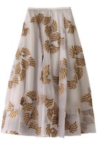 【オブリオ/AUBRIOT】のオーガンザフレアスカート 人気、トレンドファッション・服の通販 founy(ファニー) ファッション Fashion レディースファッション Fashion for Women スカート Skirts Aライン・フレアスカート A-Line & Flared Skirts ロングスカート Long Skirts / Maxi & Midi Skirts インド Indian Textile エレガント 上品 Elegant オリエンタル Oriental Pattern オーガンジー Organza Fabric ハンド Hand, Handmade フェザー Feather, Feather Detail フレア Flare, Flared モチーフ Motif, Design Theme ラグジュアリー Luxury, Elegant ロング Long, Long-Length thumbnail アイボリー|ID: prp329100004890225 ipo3291000000036543645