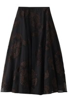 【オブリオ/AUBRIOT】のオーガンザフレアスカート 人気、トレンドファッション・服の通販 founy(ファニー) ファッション Fashion レディースファッション Fashion for Women スカート Skirts Aライン・フレアスカート A-Line & Flared Skirts ロングスカート Long Skirts / Maxi & Midi Skirts インド Indian Textile エレガント 上品 Elegant オリエンタル Oriental Pattern オーガンジー Organza Fabric ハンド Hand, Handmade フェザー Feather, Feather Detail フレア Flare, Flared モチーフ Motif, Design Theme ラグジュアリー Luxury, Elegant ロング Long, Long-Length thumbnail ブラック|ID: prp329100004890225 ipo3291000000036543647