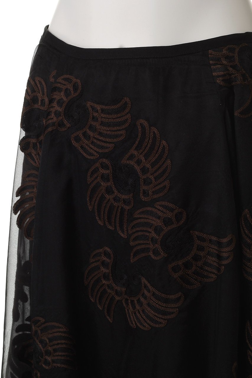 【オブリオ/AUBRIOT】のオーガンザフレアスカート 人気、トレンドファッション・服の通販 founy(ファニー) ファッション Fashion レディースファッション Fashion for Women スカート Skirts Aライン・フレアスカート A-Line & Flared Skirts ロングスカート Long Skirts / Maxi & Midi Skirts インド Indian Textile エレガント 上品 Elegant オリエンタル Oriental Pattern オーガンジー Organza Fabric ハンド Hand, Handmade フェザー Feather, Feather Detail フレア Flare, Flared モチーフ Motif, Design Theme ラグジュアリー Luxury, Elegant ロング Long, Long-Length other-5|ID: prp329100004890225 ipo3291000000036543657