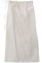 【セアン/SCEARN】のSILK SATIN ORGANDIE スカート 人気、トレンドファッション・服の通販 founy(ファニー) ファッション Fashion レディースファッション Fashion for Women スカート Skirts ロングスカート Long Skirts / Maxi & Midi Skirts オーガンジー Organza Fabric サテン Satin, Glossy Fabric シルク Silk, 100% Silk パーティ Party, Party Style ラップ Wrap, Wrap Design リボン Ribbon, Bow ロング Long, Long-Length thumbnail WHITE|ID: prp329100004890232 ipo3291000000036543709