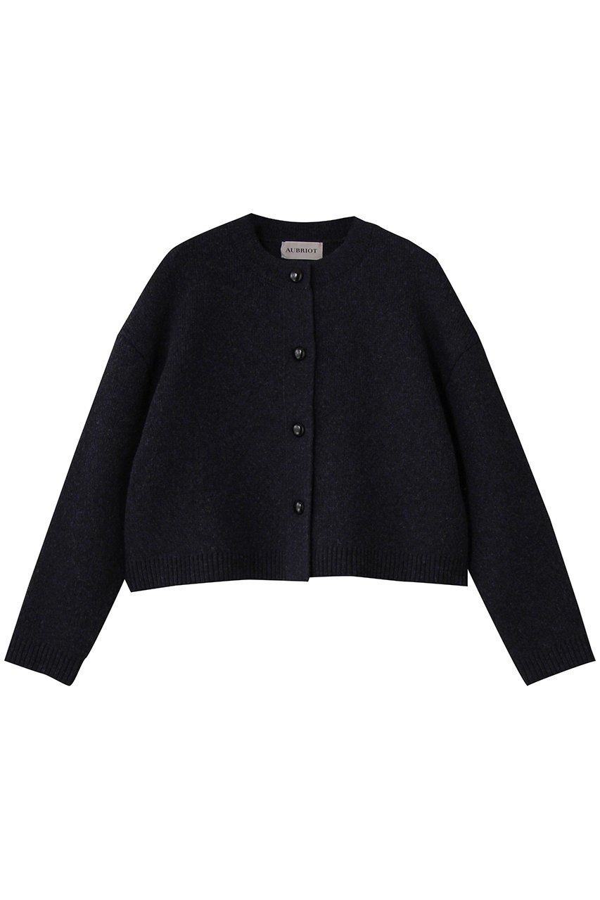 【オブリオ/AUBRIOT】のイタリアンウールカーディガン インテリア・キッズ・メンズ・レディースファッション・服の通販 founy(ファウニー) 　ファッション　Fashion　レディースファッション　Fashion for Women　トップス・カットソー　Cut & Sew Tops　ニット　Knit Tops & Sweaters　カーディガン・羽織り　Layered Style Cardigans　イタリア　Italy　カーディガン　Cardigan, Knitwear　チェック　Check, Plaid, Tartan　リラックス　Relax, Relaxed Fit　ネイビー|ID: prp329100004890291 ipo3291000000036867931
