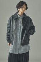 【カレンソロジー/Curensology】の【GELLI】 LEATHER/BS ブルゾン 人気、トレンドファッション・服の通販 founy(ファニー) ファッション Fashion レディースファッション Fashion for Women アウター Coat / Outerwear Collection レディースジャケット・軽アウター Jackets ブルゾンジャケット・スポーティアウター Blouson Jackets クール Cool, Chic ショルダー Shoulder, Shoulder Strap ジャケット Jacket, Outerwear ドロップ Drop Shoulder, Dropped Style ブルゾン Blouson, Bomber Jacket エレガント 上品 Elegant 別注 Limited Edition, Custom Order |ID:prp329100004890305