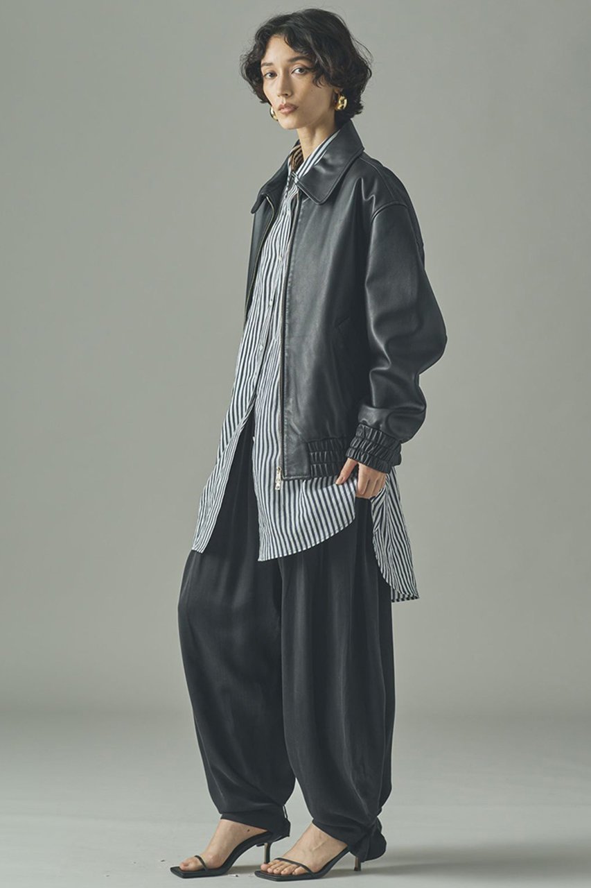 【カレンソロジー/Curensology】の【GELLI】 LEATHER/BS ブルゾン 人気、トレンドファッション・服の通販 founy(ファニー) 　ファッション　Fashion　レディースファッション　Fashion for Women　アウター　Coat / Outerwear Collection　レディースジャケット・軽アウター　Jackets　ブルゾンジャケット・スポーティアウター　Blouson Jackets　クール　Cool, Chic　ショルダー　Shoulder, Shoulder Strap　ジャケット　Jacket, Outerwear　ドロップ　Drop Shoulder, Dropped Style　ブルゾン　Blouson, Bomber Jacket　エレガント 上品　Elegant　別注　Limited Edition, Custom Order　other-4|ID: prp329100004890305 ipo3291000000036545096