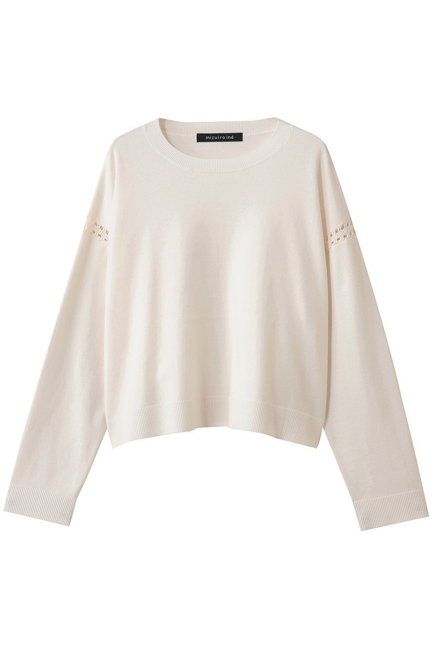 【ミズイロ インド/mizuiro ind】のクルーネックワイドニットクロシェ 人気、トレンドファッション・服の通販 founy(ファニー) 　ファッション　Fashion　レディースファッション　Fashion for Women　ワンピース　Dresses　チュニック　Tunic Tops & Dresses　シンプル　Simple, Minimal　チュニック　Tunic, Long Top　 other-1|ID: prp329100004890318 ipo3291000000036545251