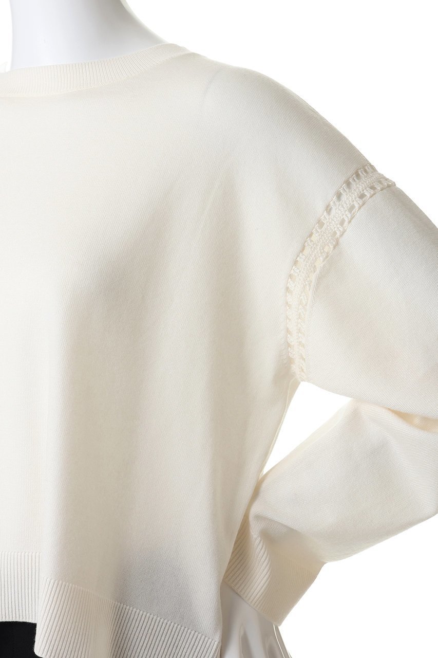 【ミズイロ インド/mizuiro ind】のクルーネックワイドニットクロシェ 人気、トレンドファッション・服の通販 founy(ファニー) 　ファッション　Fashion　レディースファッション　Fashion for Women　ワンピース　Dresses　チュニック　Tunic Tops & Dresses　シンプル　Simple, Minimal　チュニック　Tunic, Long Top　other-5|ID: prp329100004890318 ipo3291000000036545265