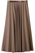 【アナイ/ANAYI】のレザーライクサテンプリーツスカート モカ|ID: prp329100004890334 ipo3291000000036545393