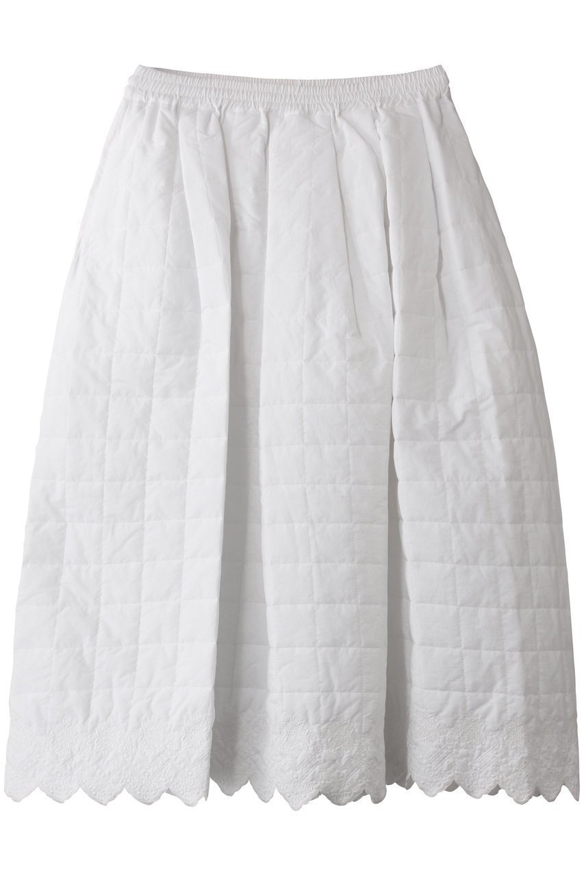 【ミディウミソリッド/MIDIUMISOLID】のembroidery quilting skirt.M スカート インテリア・キッズ・メンズ・レディースファッション・服の通販 founy(ファニー) 　ファッション　Fashion　レディースファッション　Fashion for Women　スカート　Skirts　ロングスカート　Long Skirts / Maxi & Midi Skirts　エレガント 上品　Elegant　キルティング　Quilted, Quilting　シンプル　Simple, Minimal　ロング　Long, Long-Length　off white|ID: prp329100004890369 ipo3291000000036545768