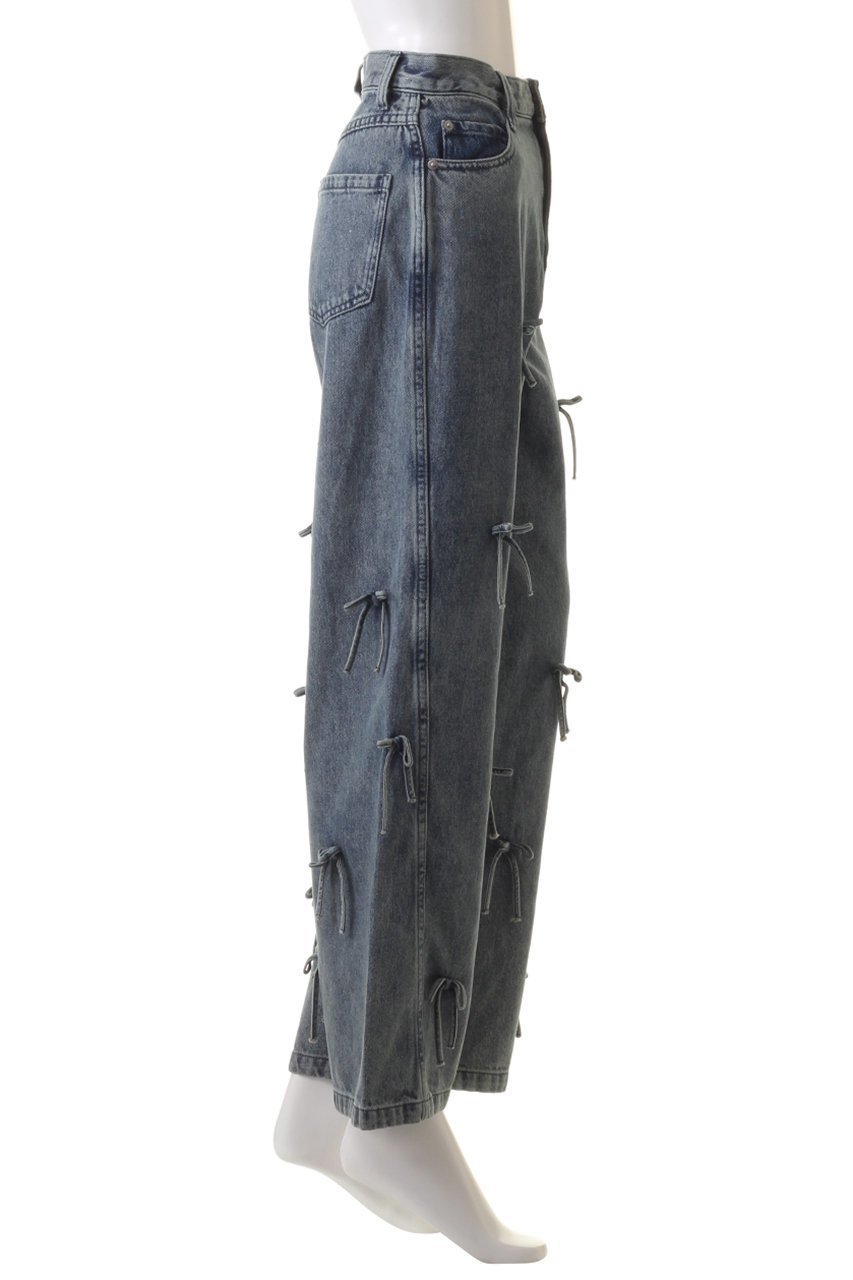 【メゾンスペシャル/MAISON SPECIAL】のRibbon Denim/リボンデニム 大人の最旬トレンドファッション＆コーディネート founy(ファウニー) 　ファッション　Fashion　レディースファッション　Fashion for Women　パンツ　Pants & Trousers　シンプル　Simple, Minimal　ストレート　Straight, Straight Cut　デニム　Denim, Jeans Material　トレンド　Trend, Trending Now　ドット　Polka Dot, Dot Pattern　リボン　Ribbon, Bow　other-3|ID: prp329100004890463 ipo3291000000036618335