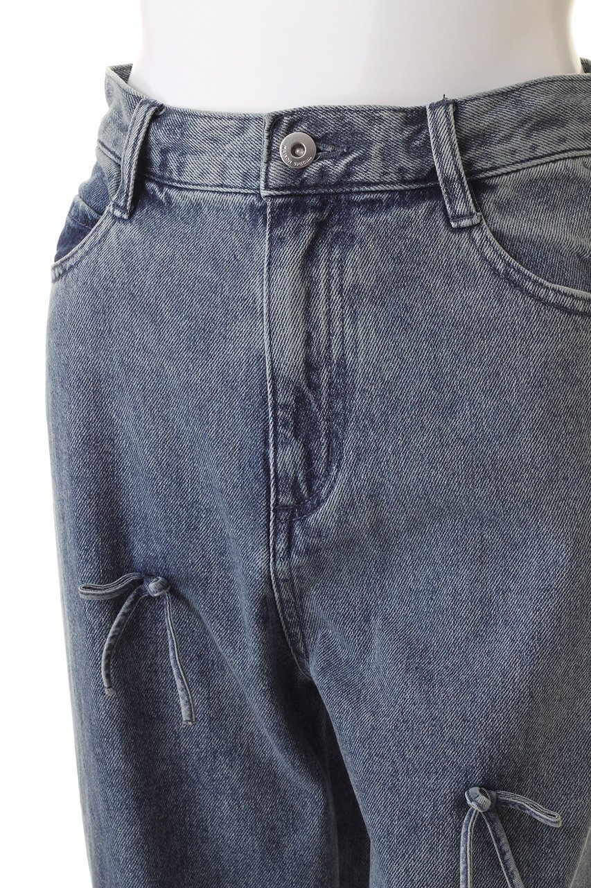 【メゾンスペシャル/MAISON SPECIAL】のRibbon Denim/リボンデニム 大人の最旬トレンドファッション＆コーディネート founy(ファウニー) 　ファッション　Fashion　レディースファッション　Fashion for Women　パンツ　Pants & Trousers　シンプル　Simple, Minimal　ストレート　Straight, Straight Cut　デニム　Denim, Jeans Material　トレンド　Trend, Trending Now　ドット　Polka Dot, Dot Pattern　リボン　Ribbon, Bow　other-5|ID: prp329100004890463 ipo3291000000036618339