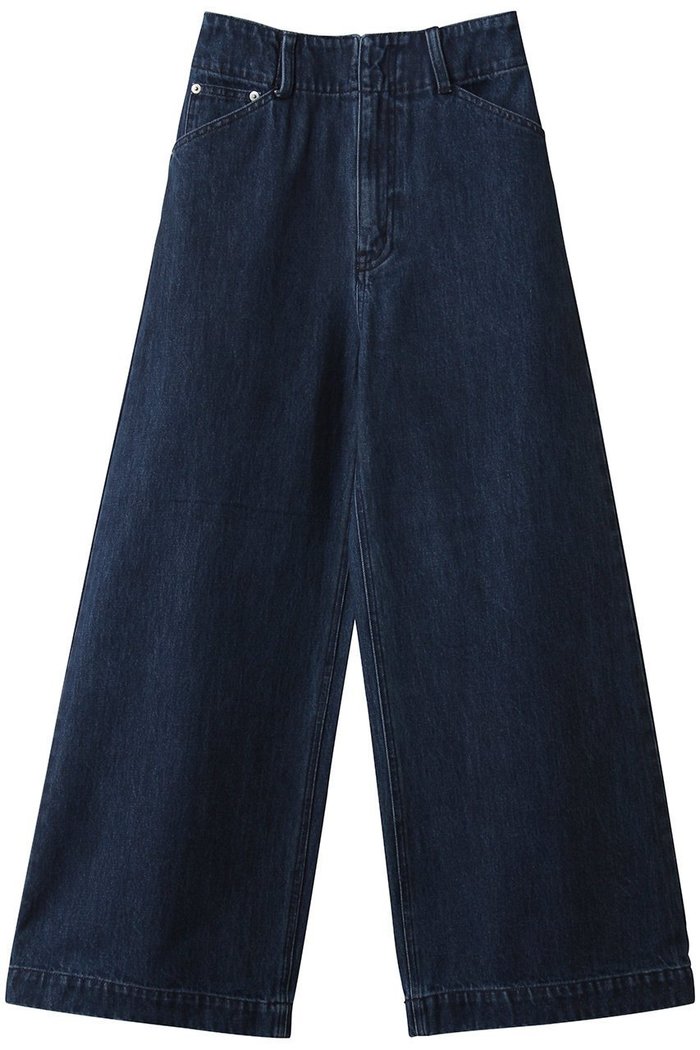 【ランバン オン ブルー/LANVIN en Bleu】のデニムワイドパンツ インテリア・キッズ・メンズ・レディースファッション・服の通販 founy(ファニー) https://founy.com/ ファッション Fashion レディースファッション Fashion for Women パンツ Pants & Trousers デニムパンツ・ジーンズ・美脚デニム Denim Jeans & Pants デニム Denim, Jeans Material ロング Long, Long-Length ワイド Wide, Wide Fit |ID: prp329100004890494 ipo3291000000036546795