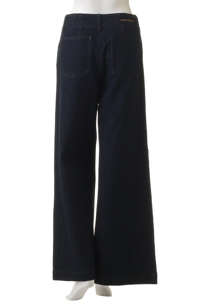 【ランバン オン ブルー/LANVIN en Bleu】のデニムワイドパンツ 大人の最旬トレンドファッション＆コーディネート founy(ファウニー) 　ファッション　Fashion　レディースファッション　Fashion for Women　パンツ　Pants & Trousers　デニムパンツ・ジーンズ・美脚デニム　Denim Jeans & Pants　デニム　Denim, Jeans Material　ロング　Long, Long-Length　ワイド　Wide, Wide Fit　再入荷　Restock / Back in Stock　other-4|ID: prp329100004890494 ipo3291000000036618396