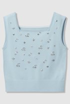 【アルアバイル/allureville】の【LOULOU WILLOUGHBY】CHERRYビジュータンク サックス|ID: prp329100004890502 ipo3291000000036546875