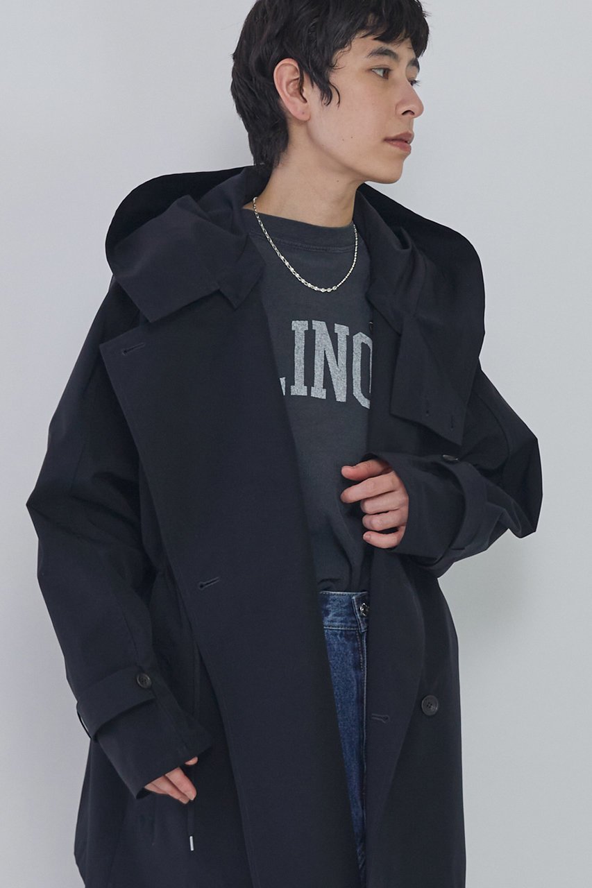 【プルミエ アロンディスモン/1er Arrondissement】の【VACHEMENT×1er Arrondissement】リサイクルシェルタフタショートトレンチコート 大人の最旬トレンドファッション＆コーディネート founy(ファウニー) 　ファッション　Fashion　レディースファッション　Fashion for Women　アウター　Coat / Outerwear Collection　コート・ロングコート・ピーコート　Long Coats, Peacoats & More　トレンチコート / 春秋の定番アウター　Trench Coats　ショート　Short, Short Length　タフタ　Taffeta, Structured Fabric　トレンチ　Trench, Trench Coat　ドローストリング　Drawstring, Pull Cord　別注　Limited Edition, Custom Order　定番　Standard, Basic Item　other-4|ID: prp329100004890504 ipo3291000000036546890