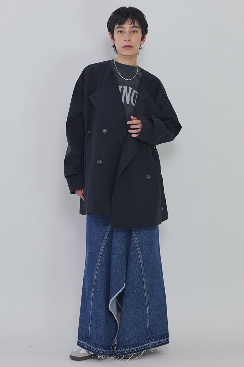 【プルミエ アロンディスモン/1er Arrondissement】の【VACHEMENT×1er Arrondissement】リサイクルシェルタフタショートトレンチコート 大人の最旬トレンドファッション＆コーディネート founy(ファウニー) 　ファッション　Fashion　レディースファッション　Fashion for Women　アウター　Coat / Outerwear Collection　コート・ロングコート・ピーコート　Long Coats, Peacoats & More　トレンチコート / 春秋の定番アウター　Trench Coats　ショート　Short, Short Length　タフタ　Taffeta, Structured Fabric　トレンチ　Trench, Trench Coat　ドローストリング　Drawstring, Pull Cord　別注　Limited Edition, Custom Order　定番　Standard, Basic Item　other-5|ID: prp329100004890504 ipo3291000000036546891