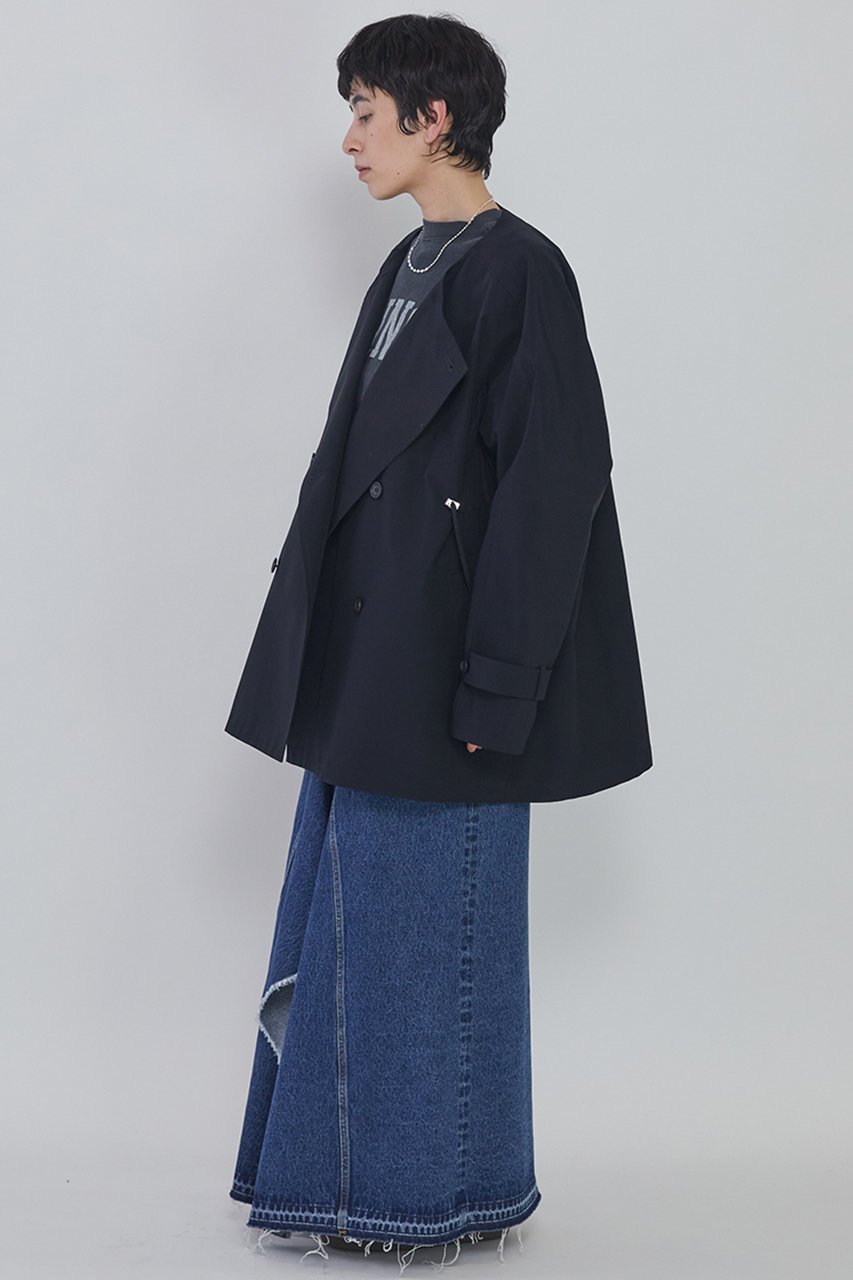 【プルミエ アロンディスモン/1er Arrondissement】の【VACHEMENT×1er Arrondissement】リサイクルシェルタフタショートトレンチコート 大人の最旬トレンドファッション＆コーディネート founy(ファウニー) 　ファッション　Fashion　レディースファッション　Fashion for Women　アウター　Coat / Outerwear Collection　コート・ロングコート・ピーコート　Long Coats, Peacoats & More　トレンチコート / 春秋の定番アウター　Trench Coats　ショート　Short, Short Length　タフタ　Taffeta, Structured Fabric　トレンチ　Trench, Trench Coat　ドローストリング　Drawstring, Pull Cord　別注　Limited Edition, Custom Order　定番　Standard, Basic Item　other-6|ID: prp329100004890504 ipo3291000000036546892