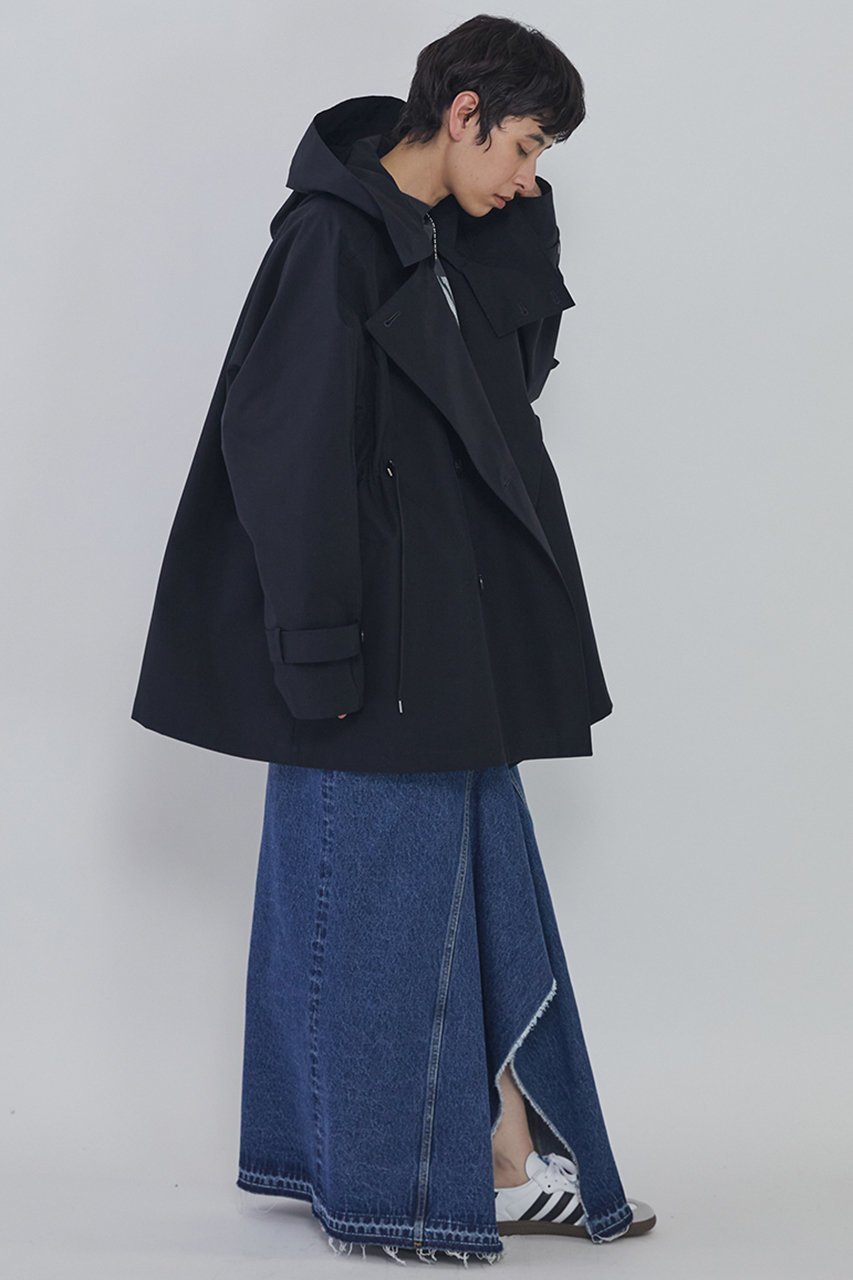 【プルミエ アロンディスモン/1er Arrondissement】の【VACHEMENT×1er Arrondissement】リサイクルシェルタフタショートトレンチコート 大人の最旬トレンドファッション＆コーディネート founy(ファウニー) 　ファッション　Fashion　レディースファッション　Fashion for Women　アウター　Coat / Outerwear Collection　コート・ロングコート・ピーコート　Long Coats, Peacoats & More　トレンチコート / 春秋の定番アウター　Trench Coats　ショート　Short, Short Length　タフタ　Taffeta, Structured Fabric　トレンチ　Trench, Trench Coat　ドローストリング　Drawstring, Pull Cord　別注　Limited Edition, Custom Order　定番　Standard, Basic Item　other-7|ID: prp329100004890504 ipo3291000000036546893