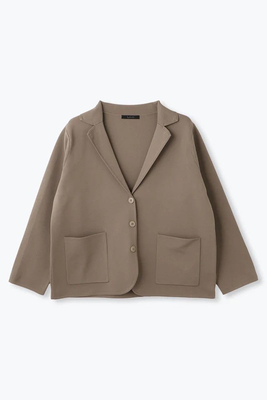 【レリル/lelill】のハイテクニット/ニットジャケット インテリア・キッズ・メンズ・レディースファッション・服の通販 founy(ファウニー) 　ファッション　Fashion　レディースファッション　Fashion for Women　アウター　Coat / Outerwear Collection　レディースジャケット・軽アウター　Jackets　ジャケット　Jacket, Outerwear　セットアップ　Set-Up, Coordinated Outfit　冬　Winter / This Winter　グレージュ|ID: prp329100004890543 ipo3291000000036547188