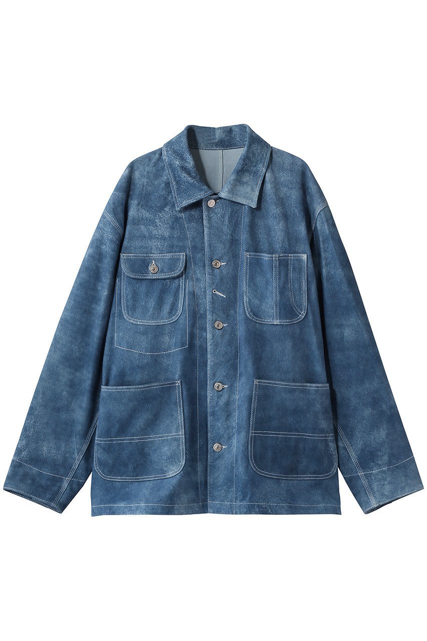 【セブン バイ セブン/SEVEN BY SEVEN / MEN】の【MEN】レザー カバーオール ジャケット 人気、トレンドファッション・服の通販 founy(ファニー) 　ファッション　Fashion　メンズファッション　Fashion for Men　ジャケット　Jacket, Outerwear　デニム　Denim, Jeans Material　ポケット　Pocket, Pocket Detail　エレガント 上品　Elegant　新作・新入荷　New Arrivals / New In　 other-1|ID: prp329100004890577 ipo3291000000036547557