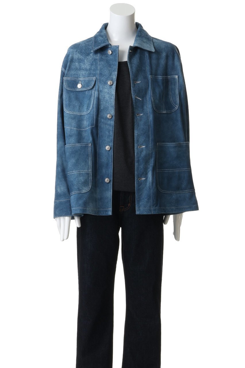 【セブン バイ セブン/SEVEN BY SEVEN / MEN】の【MEN】レザー カバーオール ジャケット 人気、トレンドファッション・服の通販 founy(ファニー) 　ファッション　Fashion　メンズファッション　Fashion for Men　ジャケット　Jacket, Outerwear　デニム　Denim, Jeans Material　ポケット　Pocket, Pocket Detail　エレガント 上品　Elegant　新作・新入荷　New Arrivals / New In　other-7|ID: prp329100004890577 ipo3291000000036547564