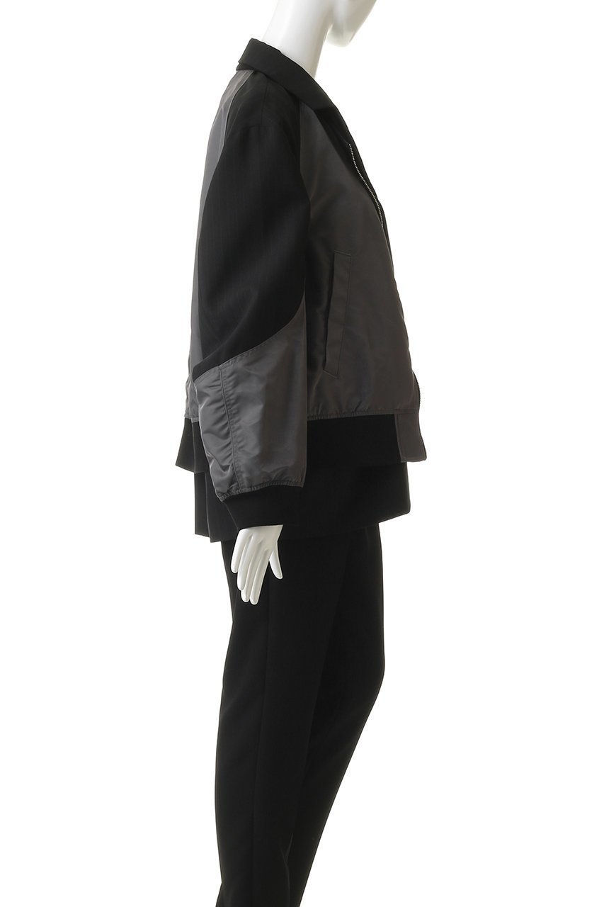 【メゾンスペシャル/MAISON SPECIAL】の【UNISEX】MA-1レイヤリング 2Bジャケット 人気、トレンドファッション・服の通販 founy(ファニー) 　ファッション　Fashion　レディースファッション　Fashion for Women　アウター　Coat / Outerwear Collection　レディースジャケット・軽アウター　Jackets　MA-1ジャケット　MA-1 Bomber Jackets / Flight Jackets　ジュエリー　Jewelry　ファッションリング　Fashion Rings　イヤリング・フープ・ドロップタイプ　Hoop, Drop & Clip Earrings　ユニセックス　Unisex, Genderless　ジャケット　Jacket, Outerwear　スタンド　Stand Collar, Upright Stand　ドッキング　Docking, Mixed Material　ミリタリー　Military, Army Style　エレガント 上品　Elegant　定番　Standard, Basic Item　other-3|ID: prp329100004890603 ipo3291000000036547819