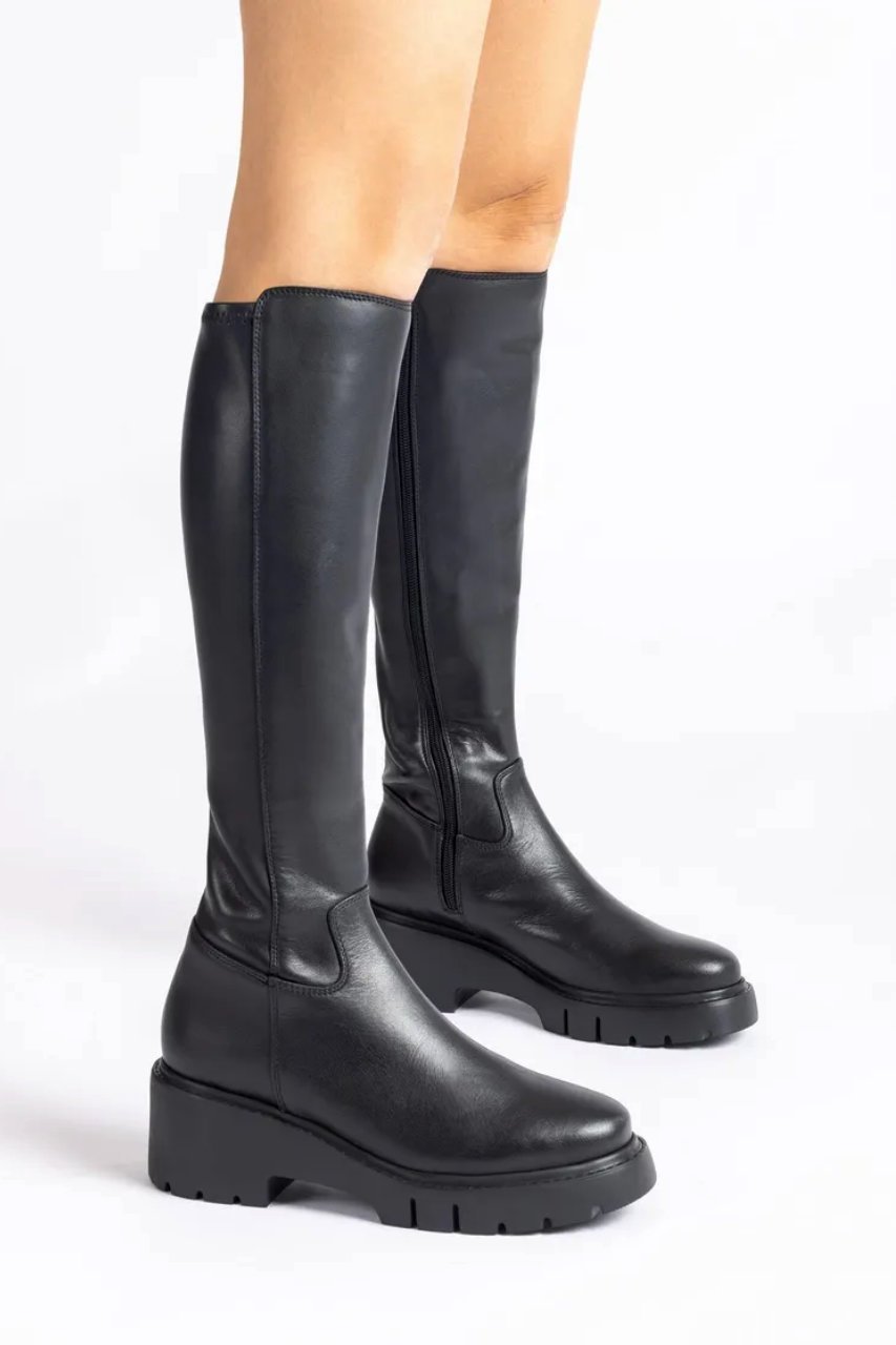 【エスメラルダ/Esmeralda】の【UNISA】タンクソールストレッチロングブーツ 人気、トレンドファッション・服の通販 founy(ファニー) 　ファッション　Fashion　レディースファッション　Fashion for Women　シンプル　Simple, Minimal　ストレッチ　Stretch, Stretchy Fabric　ストレート　Straight, Straight Cut　トレンド　Trend, Trending Now　フィット　Fit, Slim Fit　ロング　Long, Long-Length　other-8|ID: prp329100004890639 ipo3291000000036548217