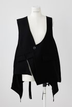 【エンフォルド/ENFOLD】のPEツイル アシンメベスト 人気、トレンドファッション・服の通販 founy(ファニー) ファッション Fashion レディースファッション Fashion for Women アウター Coat / Outerwear Collection トップス・カットソー Cut & Sew Tops キャミソール&ノースリーブ Camisoles & Sleeveless Tops シャツ・ブラウス・オフィスカジュアル Elegant Blouses & Button-Ups ベスト&ジレ / 重ね着スタイル Vests & Gilets シンプル Simple, Minimal セットアップ Set-Up, Coordinated Outfit ツイル Twist, Twisted Detail ノースリーブ Sleeveless, No-Sleeve ベスト Vest, Waistcoat ポケット Pocket, Pocket Detail thumbnail ブラック|ID: prp329100004890657 ipo3291000000036548537
