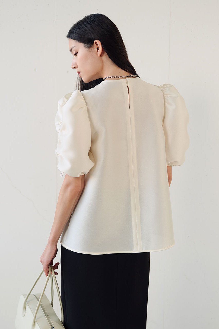 【ジェイドット/j.】のオクタダブルクロス 袖シャーリングブラウス 人気、トレンドファッション・服の通販 founy(ファニー) ファッション Fashion レディースファッション Fashion for Women トップス・カットソー Cut & Sew Tops シャツ・ブラウス・オフィスカジュアル Elegant Blouses & Button-Ups オケージョン Occasion Wear シャーリング Shirring, Ruched ショート Short, Short Length スリーブ Sleeve, Long Sleeve / Short Sleeve パーティ Party, Party Style フォルム Silhouette, Form other-7|ID: prp329100004890660 ipo3291000000036548591