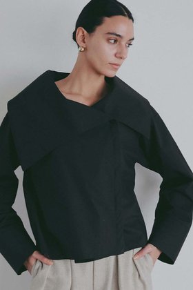 【ハー/HER.】 アシメカラーデザインブラウス人気、トレンドファッション・服の通販 founy(ファニー) ファッション Fashion レディースファッション Fashion for Women トップス・カットソー Cut & Sew Tops シャツ・ブラウス・オフィスカジュアル Elegant Blouses & Button-Ups カフス Cuff Design スリーブ Sleeve, Long Sleeve / Short Sleeve タイプライター Typewriter Fabric, Crisp Cotton ロング Long, Long-Length |ID:prp329100004890665