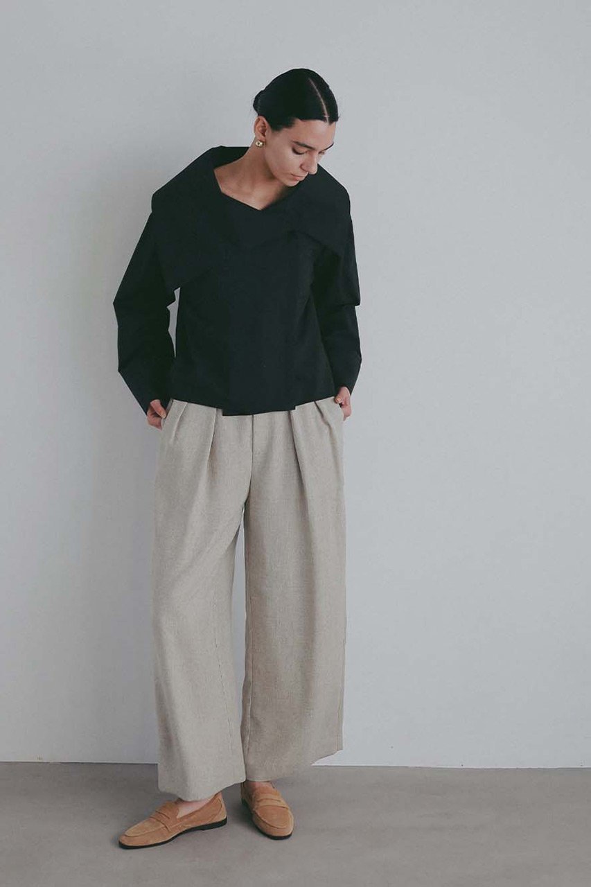 【ハー/HER.】のアシメカラーデザインブラウス 人気、トレンドファッション・服の通販 founy(ファニー) 　ファッション　Fashion　レディースファッション　Fashion for Women　トップス・カットソー　Cut & Sew Tops　シャツ・ブラウス・オフィスカジュアル　Elegant Blouses & Button-Ups　カフス　Cuff Design　スリーブ　Sleeve, Long Sleeve / Short Sleeve　タイプライター　Typewriter Fabric, Crisp Cotton　ロング　Long, Long-Length　other-3|ID: prp329100004890665 ipo3291000000036548650