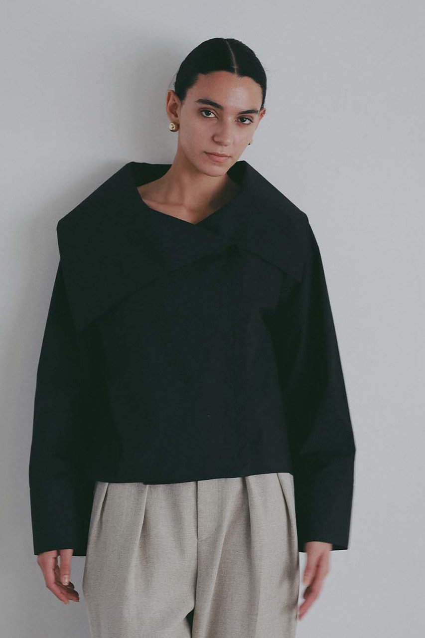 【ハー/HER.】のアシメカラーデザインブラウス 人気、トレンドファッション・服の通販 founy(ファニー) 　ファッション　Fashion　レディースファッション　Fashion for Women　トップス・カットソー　Cut & Sew Tops　シャツ・ブラウス・オフィスカジュアル　Elegant Blouses & Button-Ups　カフス　Cuff Design　スリーブ　Sleeve, Long Sleeve / Short Sleeve　タイプライター　Typewriter Fabric, Crisp Cotton　ロング　Long, Long-Length　other-6|ID: prp329100004890665 ipo3291000000036548653