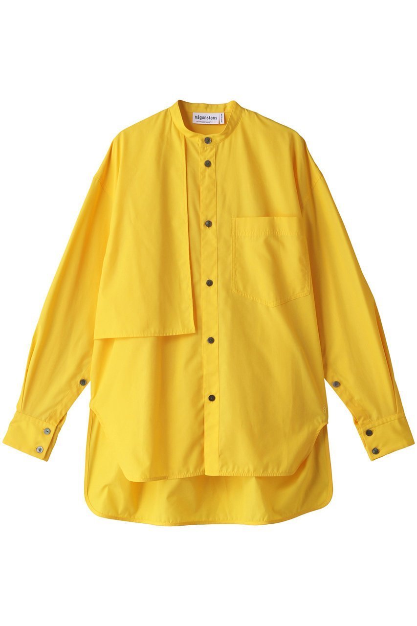 【ナゴンスタンス/nagonstans】のT/Cブロード All-round SH/シャツ インテリア・キッズ・メンズ・レディースファッション・服の通販 founy(ファニー) ファッション Fashion レディースファッション Fashion for Women トップス・カットソー Cut & Sew Tops シャツ・ブラウス・オフィスカジュアル Elegant Blouses & Button-Ups アシンメトリー Asymmetrical Style インナー Innerwear シンプル Simple, Minimal スリット Slit, Slit Detail スリーブ Sleeve, Long Sleeve / Short Sleeve フラップ Flap, Flap Pocket ブロード Broadcloth, Fine Cotton ラウンド Round, Round Neck ロング Long, Long-Length Paprika|ID: prp329100004890682 ipo3291000000036548942