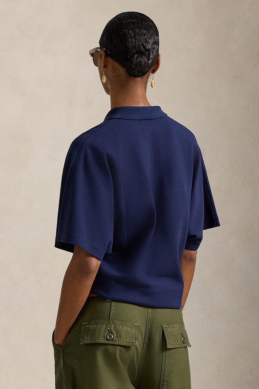 【ラルフローレン/RALPH LAUREN】の【POLO RALPH LAUREN】ドルマンスリーブ メッシュ ポロシャツ 人気、トレンドファッション・服の通販 founy(ファニー) ファッション Fashion レディースファッション Fashion for Women トップス・カットソー Cut & Sew Tops シャツ・ブラウス・オフィスカジュアル Elegant Blouses & Button-Ups ポロシャツ・きれいめカジュアル Smart-Casual Polo Tops ウェッジ Wedge Heels スリット Slit, Slit Detail フィット Fit, Slim Fit ポロシャツ Polo Shirt, Collared Tee メッシュ Mesh, Net Fabric モダン Modern, Contemporary エレガント 上品 Elegant other-4|ID: prp329100004890687 ipo3291000000036548985