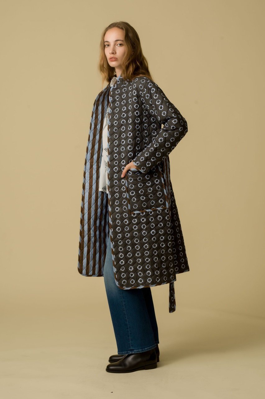 【エスゼット ブロックプリント/SZ Blockprints】のJIYA COAT DAFFODIL スタンドカラーコート 人気、トレンドファッション・服の通販 founy(ファニー) ファッション Fashion レディースファッション Fashion for Women アウター Coat / Outerwear Collection コート・ロングコート・ピーコート Long Coats, Peacoats & More スタンド Stand Collar, Upright Stand ロング Long, Long-Length other-8|ID: prp329100004890710 ipo3291000000036549184