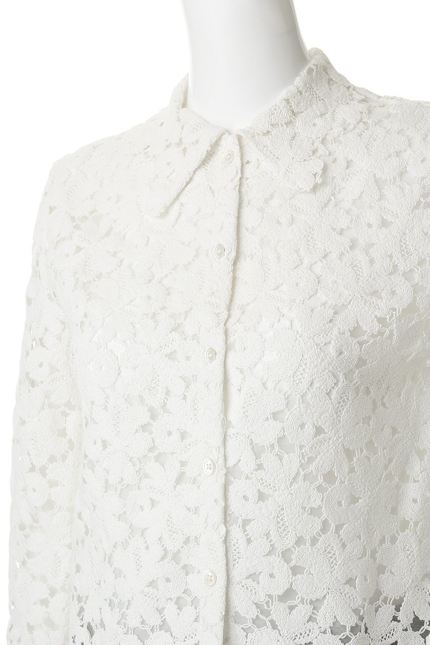 【マノフ/MANOF】のCOTTON LACE SHORT SHIRTSトップス 人気、トレンドファッション・服の通販 founy(ファニー) 　ファッション　Fashion　レディースファッション　Fashion for Women　トップス・カットソー　Cut & Sew Tops　シャツ・ブラウス・オフィスカジュアル　Elegant Blouses & Button-Ups　ロングTシャツ・Tシャツ　Longline T-Shirts & Tees　スリーブ　Sleeve, Long Sleeve / Short Sleeve　デニム　Denim, Jeans Material　フラワー　Flower, Floral　レース　Lace, Lace Fabric　ロング　Long, Long-Length　夏　Summer　新作・新入荷　New Arrivals / New In　春　Spring　S/S・春夏　SS, Spring/Summer, Warm Season　other-5|ID: prp329100004890722 ipo3291000000036549370