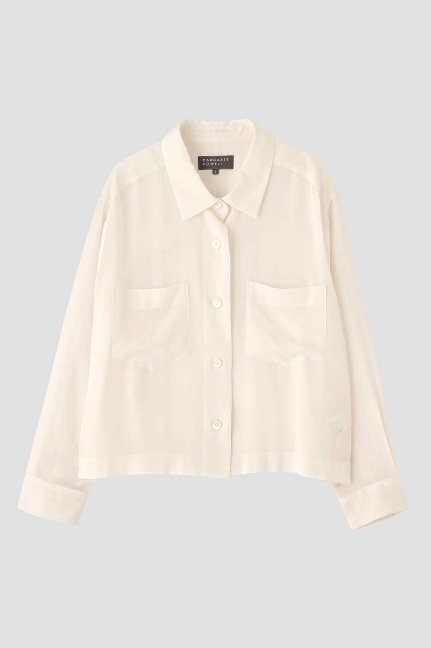 【マーガレットハウエル/MARGARET HOWELL】のCUPRA VOILE PANAMA SHIRT 人気、トレンドファッション・服の通販 founy(ファニー) 　ファッション　Fashion　レディースファッション　Fashion for Women　トップス・カットソー　Cut & Sew Tops　シャツ・ブラウス・オフィスカジュアル　Elegant Blouses & Button-Ups　スクエア　Square, Square Shape　スリーブ　Sleeve, Long Sleeve / Short Sleeve　マニッシュ　Mannish, Boyish　リネン　Linen, Linen Fabric　ロング　Long, Long-Length　定番　Standard, Basic Item　新作・新入荷　New Arrivals / New In　other-4|ID: prp329100004890733 ipo3291000000036549497