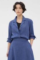 【マーガレットハウエル/MARGARET HOWELL】のLIGHT WEIGHT LINEN SHIRT ブルー|ID: prp329100004890734 ipo3291000000036549502
